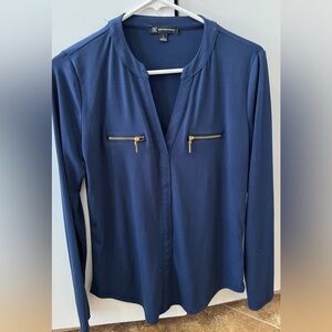 INC International Concepts Navy Top